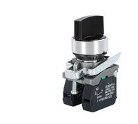 1 Uds interruptor de perilla 22mm XB4-BD21 BD33 BD23 BG21 BG33 1NO/2NO/1NO1NC 2/3 posiciones llave de bloqueo automático seleccionar perilla interruptores de botón doble(DVPCOPM-SL,1NO,220V)
