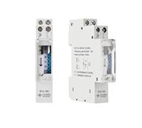 1 Uds interruptor de tiempo de carril DIN temporizador mecánico interruptor de tiempo de control de temporizador programable de 24 horas 220VAC 16A