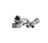 1 Uds junta hidráulica 1/4 "3/8" 1/2 "3/4" 1 "1-1/4" 1-1/2 "BSPT hembra a macho rosca 45 grados conector adaptador acoplador(2B4 16)