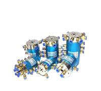 1 Uds. Junta rotativa de cilindro válvula solenoide anillo deslizante conductor gas e híbrido eléctrico integrado 6 8 10mm tubo de aire de alta velocidad(4 way gas)