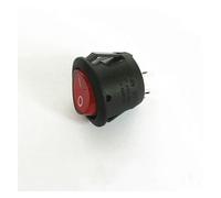 1 Uds KCD1 cubierta roja sin luz interruptor basculante de encendido/apagado de 2 pines interruptor de encendido 6A 250V circuito abierto 20 MM