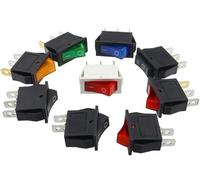 1 Uds KCD3 interruptor basculante ON-OFF-ON 2 posiciones 3 pines equipo eléctrico con interruptor de encendido de luz 16A 250V / 20A 125V AC(3P 3PIN Black)