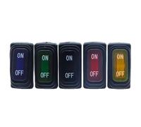 1 Uds KCD3 tipo de barco 3pin ON/OFF 15A 250V / 20A 125V AC, interruptor de encendido de luz basculante de alta corriente con interruptor de botón LED(Yellow,LED DC 12-24V_1 PCS)