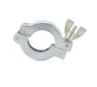 1 Uds KF10 KF16 KF25 KF40 KF50 accesorio de tubería de abrazadera rápida de vacío de aluminio con o sin soporte + junta tórica NBR(With Bracket O,KF25 K40mm)