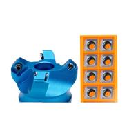 1 Uds KM12/BAP 400R cara de aluminio cabeza plana fresa SEKT/APMT inserto de carburo CNC máquina herramientas de alta dureza(KM12-50-22-4T)