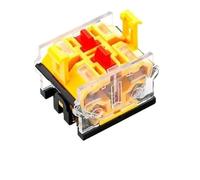 1 Uds LA38-11D/11DS interruptor de botón de contacto plateado con luz de encendido/apagado momentáneo/enganche 22mm 220V 24V indicadores LED(2NC,SELF-RESET_12V)
