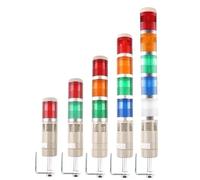 1 Uds. Lámpara de alarma de apilamiento de seguridad multicapa Industrial colgante lateral luz de advertencia de torre de señal LED DC12V/24V AC110V/220V con zumbador(3Layers 220V Buzzer)