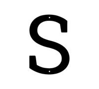 1 Uds. Letrero De Número Casa Metal Moderno 5/6 Pulgadas, Placa Dirección DIY, Decoración Letras Impermeable for Puerta Pared Exterior O Calle(S,5inch)