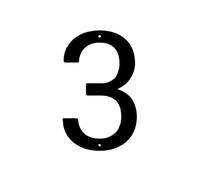 1 Uds. Letrero De Número Casa Metal Moderno 5/6 Pulgadas, Placa Dirección DIY, Decoración Letras Impermeable for Puerta Pared Exterior O Calle(3,6inch)