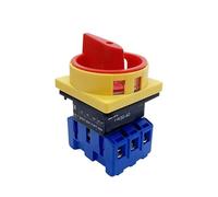 1 Uds LW30 3P 690V 25/32/40/63/80/100A interruptor aislador candado Selector de desconexión con Control de Panel de alimentación ON-OFF(4P,80A)