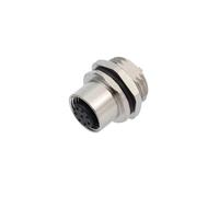 1 Uds M12 Brida Hembra Montaje Frontal Trasero Placa PCB 4 5 6 8 12 17 núcleo Macho Hembra Conector Impermeable IP67(120052,M16 X1.5_2P)