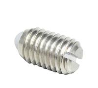 1 Uds M3-M16 émbolo de cabeza de bola de acero inoxidable tornillo de cuentas de ranura recta, Pin de posicionamiento, perno ondulado, perno de apriete(YZTJ M8*10plastic head)