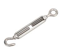 1 Uds. M4/M5/M6/M8/M10/M12/M16/M20 cadena de ajuste de acero inoxidable gancho y tensor de ojo (M10)