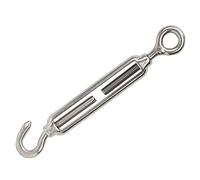 1 Uds. M4/M5/M6/M8/M10/M12/M16/M20 cadena de ajuste de acero inoxidable gancho y tensor de ojo (M16)