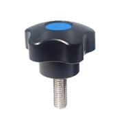 1 Uds M6 M8 M10 M12 Tornillo De Mano Acero Inoxidable Con Mango Cinco Estrellas, Tuerca Baquelita Ajuste Esquinas Flor Ciruelo(12mm,M6)