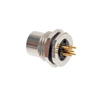 1 Uds Macho Montaje Trasero Enchufe PCB Soldadura conectar Impermeable IP67 M12 Conector M12 x1 M16 x1.5 M16 x1.5(PCB Connect,Panel Connector_Male Insert_PG9_5P B Code)