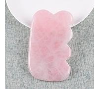 1 Uds. Masajeador Facial Gua Sha Herramienta Natural Cuarzo Rosa Cuidado De La Piel Masaje SPA Acupuntura Raspado Curación Salud Belleza,95x55x6mm
