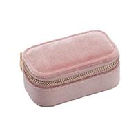 1 Uds. Mini caja portátil de viaje terciopelo for anillos, pendientes una sola capa, organizador collares, estuche almacenamiento joyería Para Schmuck(Color6)