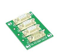 1 Uds. Módulo de interfaz de placa de D-SUB macho a hembra DB9 con pie de montaje en carril DIN y pie de montaje en panel divisor DB9(Without Carrier)