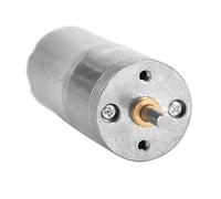 1 Uds. Motor de Engranaje de 12V CC, 25GA-370 25mm de Diámetro Caja de Cambios Motor de Engranaje de Metal de Baja Velocidad para Cerradura Electrónica(12V 30RPM)