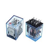 1 Uds MY4 relé electromagnético pequeño General de potencia AC12V/ 24V /110V 220V MY4NJ bobina 4NO 4NC(Ac,110V)