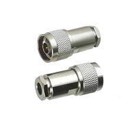 1 Uds N conector macho abrazadera RG5 RG6 5D-FB LMR300 Cable RF Coaxial latón recto