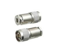 1 Uds N conector macho abrazadera RG58 RG142 / RG8X / RG5 RG6 / RG8 LMR400 Cable RF Coaxial latón ángulo recto(For RG8X)