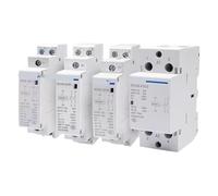 1 Uds NCH8 20A 25A 40A 63A contactor de CA miniatura for el hogar tipo carril 220V 230V 400V 63/22 63/40 40/40 40/22 1NO 1NC 2NO 2NC 4NO 2P 4P(63A 1NO 1NC)