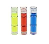 1 Uds nivel de burbuja de plástico nivel de burbuja viales tubulares Color rojo azul verde 8 * 35mm 9,5 * 40mm