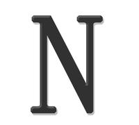 1 Uds. Números De Casa Exterior 26 Letras Número 0-9 Letrero for El Hogar Placa Nombre Residencia Pegatinas Acrílicas for Habitación Hotel(N,6 cm)