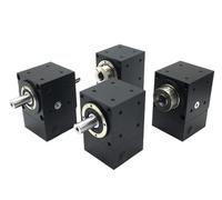 1 Uds. Orificio reductor del conmutador de ángulo recto/salida del eje Nema 23 57/60mm brida Motor caja de cambios reductor de esquina de la caja de cambios inversa(Dual Shaft-11 Input,5 to 1)