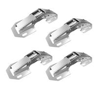 1 Uds. Paquete de 2/4 bisagras ocultas for puertas de gabinete montaje en superficie oculto sin marco(4pcs 10.5cm(4.15inch)