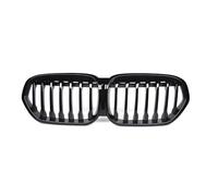 1 Uds. Parrilla de parachoques delantero ABS negro brillante Compatible con BMW F48 LCI X1 2019-2021 accesorios de coche parrillas de carreras de repuesto(1-Slat Gloss Black)