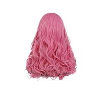 1 Uds. Peluca De Disfraz Mal Pelo Sintético For Niñas, Pelucas Cosplay Película For Mujeres, Mezcla Color Púrpura Y Azul For Halloween For Mujer(Pink)