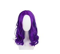 1 Uds. Peluca De Disfraz Mal Pelo Sintético For Niñas, Pelucas Cosplay Película For Mujeres, Mezcla Color Púrpura Y Azul For Halloween For Mujer(PURPLE)