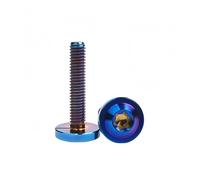 1 Uds perno de titanio Ti M4 M5 M6 M8 longitud 10/15/20/25/30/35/40/45/50/55/60mm sujetadores de tornillos Torx con cabeza de armazón(Burned-Blue,M8x20mm)