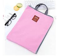 1 Uds Pink Documento A4 en lienzo, bolso, portador de puerta portátil, camisas de almacenamiento, archivos, relleno escolar, carpeta de archivos