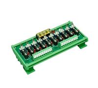 1 Uds. Placa de distribución de energía de carril DIN módulo de fusible de interruptor de 12V/24V, for cámara de seguridad CCTV, etc.(10 Channels,5A)