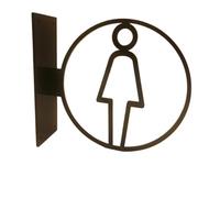 1 Uds. Placa De Inodoros for Hombres Y Mujeres, Señalización Baño, WC Hotel, Recordatorio Montado Lateral(3)
