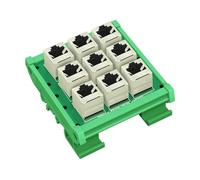 1 Uds. Placa divisoria hembra RJ45 8P8C de 9 vías RJ45