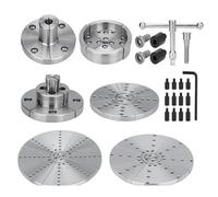 1 Uds plato torno de madera 4 mandíbulas autocentrantes 3,75 pulgadas paso redondo plano Pin carpintería herramientas de torneado Accesorios(Flat Jaw Screw)