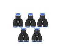1 Uds PU/PY/PV/PZA/PE 4mm 6mm 8mm 10mm 12mm 14mm acoplamiento de manguera de empuje(5PCS PY,8mm)