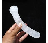 1 Uds. Pulido 17-18 CM Cristal Transparente Blanco Natural Masaje Yoni,cabeza Redonda