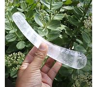 1 Uds. Pulido 17-18 CM Cristal Transparente Blanco Natural Masaje Yoni,curvo
