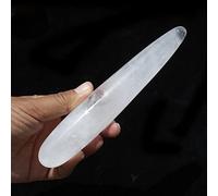 1 Uds. Pulido 17-18 CM Cristal Transparente Blanco Natural Masaje Yoni,delgado