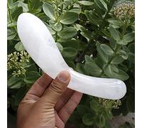 1 Uds. Pulido 17-18 CM Cristal Transparente Blanco Natural Masaje Yoni,en Forma De Huevo