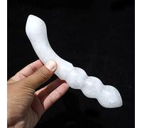1 Uds. Pulido 17-18 CM Cristal Transparente Blanco Natural Masaje Yoni,No.2