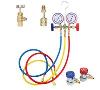 1 Uds R404A R134a AC conjunto de manómetro de diagnóstico aire acondicionado refrigerante fluoruro mesa de presión medidor probador Hardware industria(TOOL07)