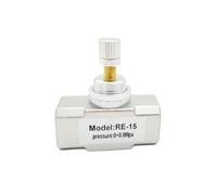 1 Uds RE válvula de flujo de aire rosca G 1/8 1/4 3/8 1/2 304 Válvula de control de aire neumática de acero inoxidable válvula de tubería ajustable(RE 06 G1-8)