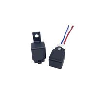 1 Uds. Relé de coche de cuatro pines normalmente abierto 40A con enchufe 12V24V relé de aire acondicionado for ventilador de coche(12V plastic back without socket)